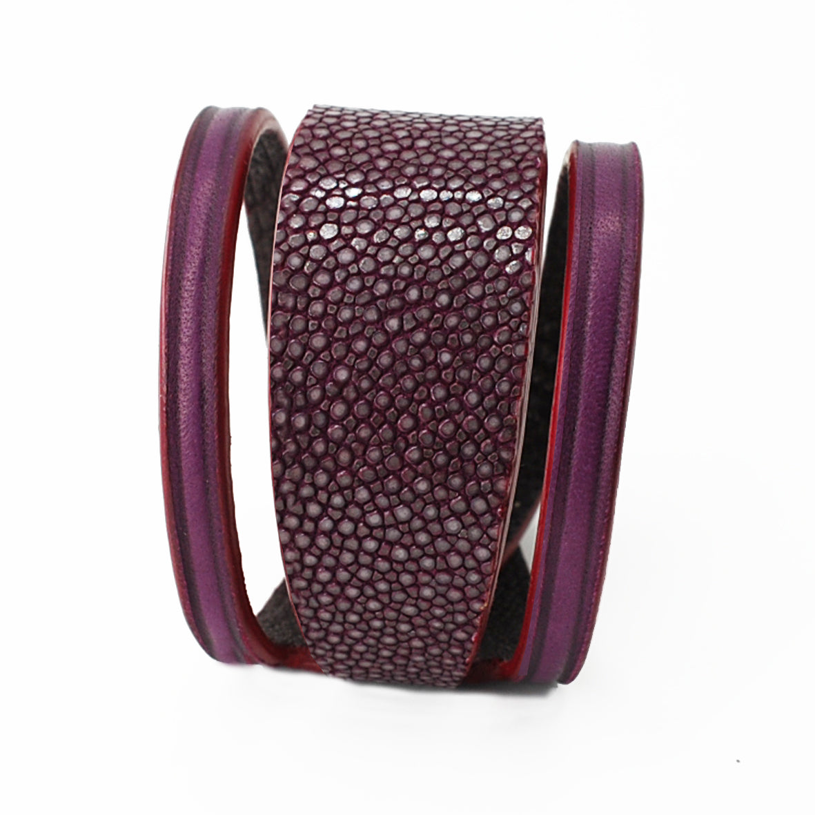 Bracelet en Galuchat - Violet