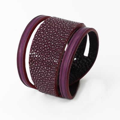 Bracelet en Galuchat - Violet