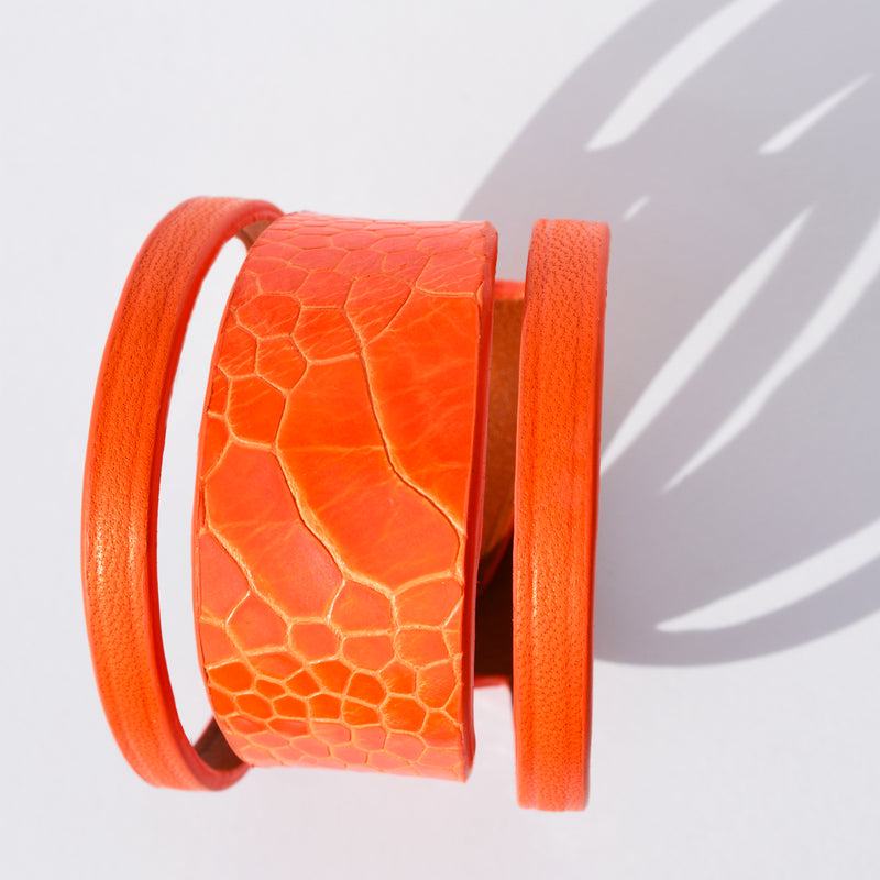 Bracelet Patte d'Autruche - Orange